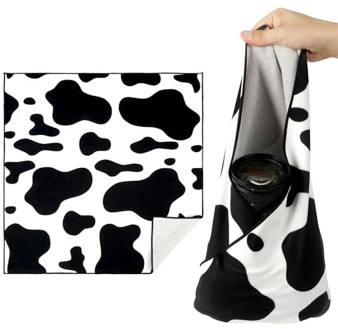 Walking Way Magic Protective Wrap Selbstklebe-Etui Kit Kratzfest Staubdicht Waschbar Tuch für Kameras Objektiv Elektronische und kosmetische Produkte(Cow, 35 * 35cm)