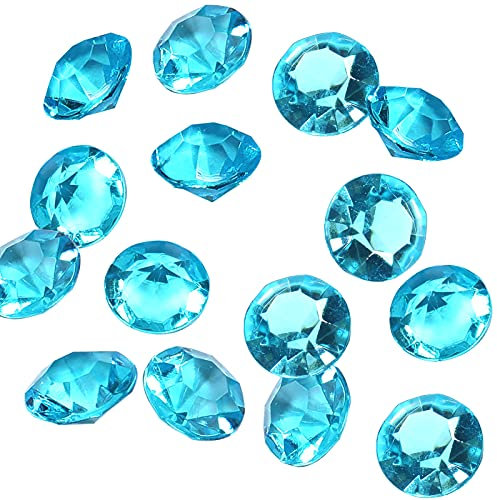 TOAOB 6000 Stück 3 mm Blau Acryl Kristalle Diamanten Tischstreuer Konfetti Klare Strasssteine für Tischdekoration Hochzeit Braut Dekoration Vasenperlen