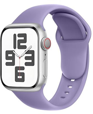 SRena SBC1 for Cinturino Apple Watch 38 40 41 42 44 45 46 mm,Ultra e Ultra 2,SE,Serie 7/8/9/10 - Compatibile con Tutti i Modelli,Lavanda