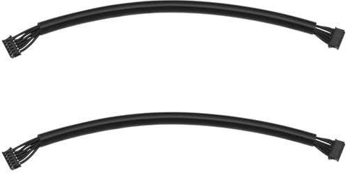 VGOL 2 Stück Bürstenloser Motorsensor Schwarzes Kabel 150 Mm Kabellänge 1,25 Anschlussklemme Doppelkopf 6p Geeignet für Mini-RC-Helikopter LED-Lichtleiste RC-Drift-Automodell