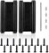 2pcs Charnières Ressort Double Action, Charnières Ressort Double Action Fermeture Automatique Acier Inoxydable avec Vis Boulon Fixation Tige Réglage Charnières Porte Saloon Cafe Bar(Noir)
