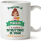 Mugffins Tazza Personalizzata in ceramica per ISTRUTTRICE DI YOGA donna 11 oz / 350 ml - In italiano - Proprietà di - Idea regalo per compleanno, anniversario, natale, laurea