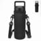 Linkidea Water Bottle Fence Sleeve with Hook Compatible with YETI Rambler Bottle 18oz, Hydro Flask Wide Mouth Bottle 18oz/20oz, Neoprene Waterbottle Sling Strap Bag for Outdoor Sports, Black