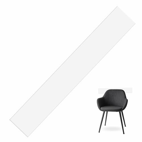 Generico ASTROPLASTIC | Fasce Battisedia in Plexiglass-Acrilico pmma TRASPARENTE e COLORATO per Protezione Muro Parete | Installazione tramite BIADESIVO (Trasparente, cm 100x15)