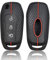 Chaexii Ford Autoschlüssel Silikon Hülle für Ford Fiesta Focus Ecosport Edge Explorer Escape Fusion Titanium Galaxy Kuga Mondeo Puma Schlüsselhülle,3-Tasten Schlüsselcover Schlüssel Schutzhülle