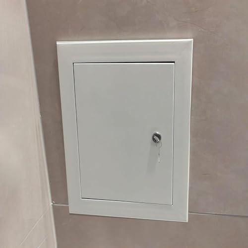 MegLob Zugangsklappe Für Trockenbauwände, Serviceschachttürplatte Aus Aluminiumlegierung, Einfach Zu Installierende Sanitärwand-Zugangsklappe Für Trockenbauwände, Innenwand-Zugangstür,80 * 80cm