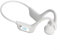 Besshepplo Auriculares con tecnología de conducción ósea con micrófono con cancelación de ruido para llamadas (blanco)