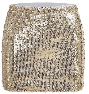 GORGLITTER Pailletten Rock Damen Kurz Glitzer Rock Sexy Minirock Mit Gummizug Party Outfit Rave Röcke Techno Outfit
