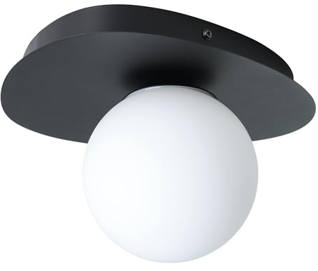 Eglo LED lampada da parete Castrivido, illuminazione bagno in metallo nero