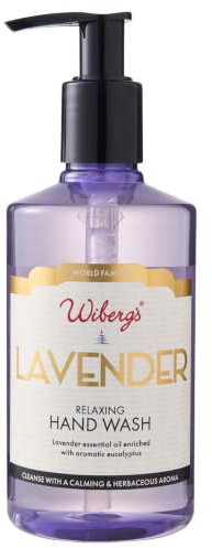 WIBERG'S Lavender Hand Wash Moisturising Soap | 300ml | Refreshing Hand Wash | Contains Lavender, Olive and Coconut Oils | Gently Cleanse and Soften Hands