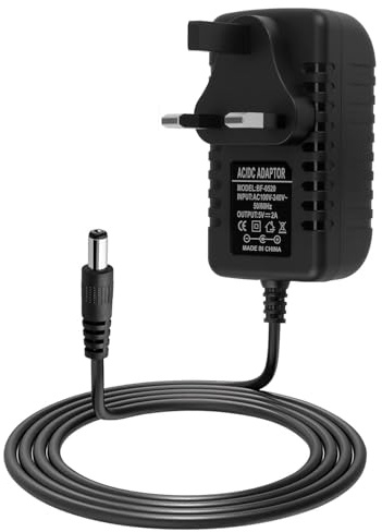 5V 2A Power Adapter 10W AC 100-240V to DC 5V 2A Power Supply 5.5x2.5mm DC Plug 1m Cable for LED Strip CCTV Router Speaker TV Box UK Use