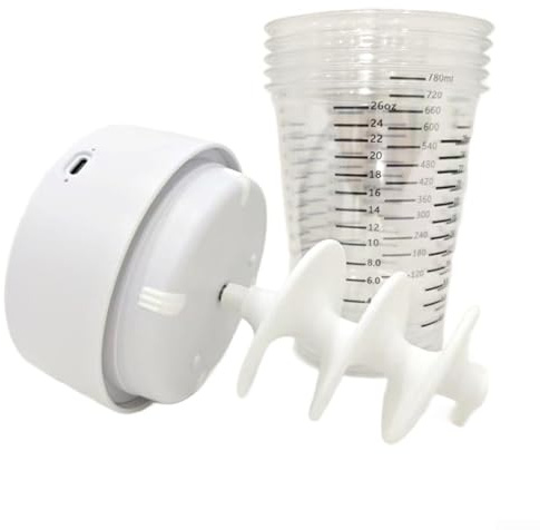 Mezclador automático de resina para epoxi, capacidad de 24 onzas, licuadora eléctrica con tazas antiadherentes para arte y manualidades