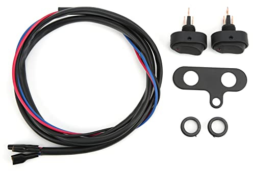 Interruttore a levetta a bilanciere SPST a 3 poli con LED, interruttore on/off da 12 V 30 A con spia luminosa rossa, interruttore a levetta impermeabile per fari antinebbia di