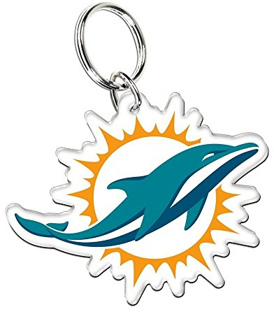 WinCraft Miami Dolphins Premium Logo NFL Schlüsselanhänger