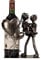 Moderner Wein Flaschenhalter Liebespaar Love aus Metall Höhe 24 cm Breite 19 cm