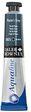 Daler-Rowney Aquafine Watercolour Paint, Aluminium Tube, 0.27oz - 8 ml, Paynes Grey