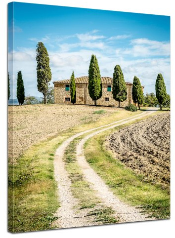 Bilderdepot24 Bild auf Leinwand | Toskana - Italien I in 40x50 cm als Wandbild | Wand-deko Dekoration Wohnung modern Bilder | 170042