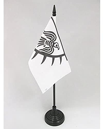 AZ FLAG - Tischflagge Wikinger Raven - 15x10 cm - Raben Tischfahne 10 x 15 cm - Flaggen