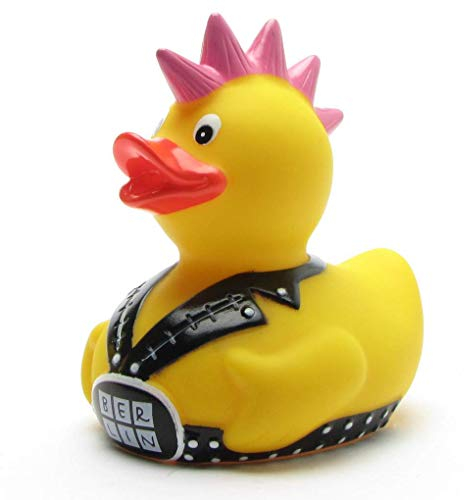 Punker Badeente Berlin I Quietscheente I Duckshop I L: 8 cm