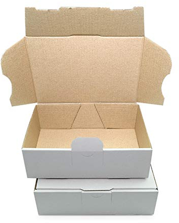 verpacking 200 boîtes à lettres maxi Boîtes d'expédition Boîte pliante Maxibrief 160 x 110 x 50 mm, Blanc, MB-1