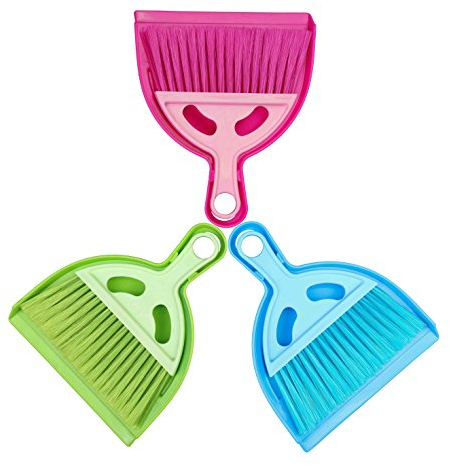MaoXinTek Balayette, Mini Pelle à Poussière Pelle avec Balayette pour Le Cabinet d'hôte d'ordinateur de Clavier de lit de Bureau et Les Jouets d'enfants, Douleur Aléatoire