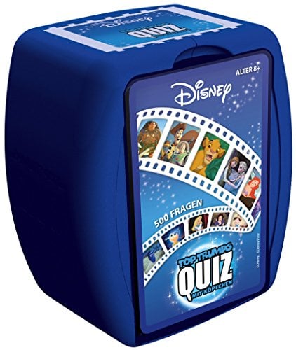Winning Moves - TOP TRUMPS QUIZ - Disney Quiz - Disney Fanartikel - Alter 8+ - Deutsch