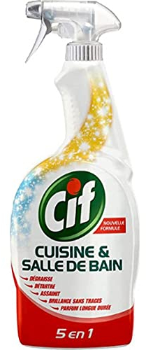 Cif Spray Cuisine et Salle De Bain 5 en 1 750ml (Lot de 4)