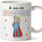 Mugffins (Tazza in Francese) Nurse Original Tazze di caffè e Colazione per Dare Lavoratori Professionisti -Io Sono Un Super Infermiera - Ceramica 350 ml