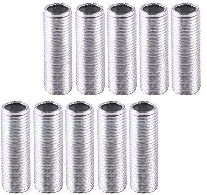 edi-tronic 10x M10 Gewinderöhrchen Gewinderohr Gewinde Rohr 3cm 30mm für Porzellanfassung