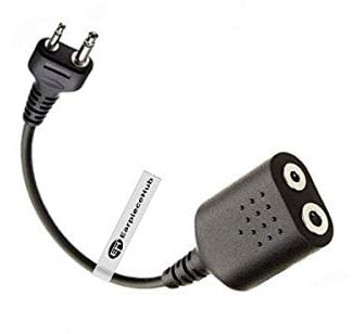 Motorola 2 pin Earpiece to ICOM 2 pin radio Intek Radio Adaptor/Connector