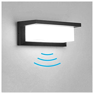 Wandleuchte mit Bewegungsmelder, 18W Bewegungsmelder Aussen Wasserdicht IP65 LED Wandlampe Kaltweiss Wandleuchte Innen/Aussen für Wohnzimmer Schlafzimmer Treppenhaus Flur