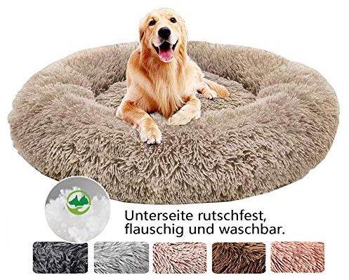 Hundebett Grosse Hunde, Flauschige Hundekissen, Premium Orthopädisches Haustierbett, kuschelige flocke Hundesofa, Hundekörbchen waschbar für mittel und große Hunde