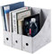 3/5pcs Boîte de Rangement Porte-revues en Papier Kraft pour Fichier Document Dossier Magazine Livre Range-revues Organisateur de Bureau école Rangement Stockage DIY Corbeille à Courrier