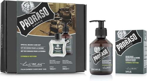 PRORASO Cypress & Vetyver Special Beard Care Set