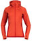 Bergans Cecilie Wool Hood Jacket Orange - Merino Vielseitige komfortable Damen Kapuzenjacke, Größe S - Farbe Energy Red