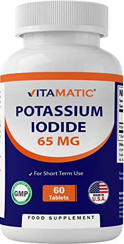 Vitamatic Potassium Iodide 65 mg per Serving - 60 Tablets - KI Pills