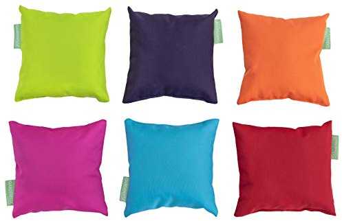 Gardenista Kleine Outdoor-Kissen | Minikissen in gemischten Farben | Set aus kleinen, wasserfesten Kissen für den Garten, das Wohnzimmer, das Sofa | Füllung aus Hohlfasern (6)