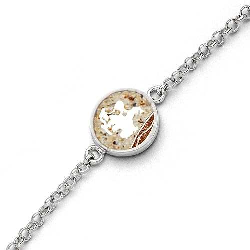 DUR Schmuck: Armband AhoiRügen mit Strandsand und Bernstein A1712