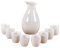 ZEALMAX Juego de 9 vasos de sake y jarras de sake de estilo japonés para disfrutar del arte del vino y el té, B