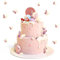 33 Schmetterling Kuchen Topper - 3D Schmetterling Dekorationen, Gemischte Größe, Cupcake Topper für Geburtstag, Hochzeit, Party - Lila
