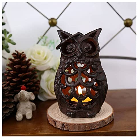 Brûleurs de cire fondue, brûleur d'huile de parfum essentielle, hibou diffuseur de bougies chauffe-plat en céramique bougie chauffe-plat brûleur d'huile parfumée brûleur de bougie (hibou) (Color : Owl