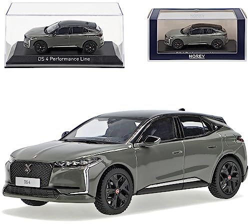 Norev Citroen DS4 Performance Line Grau 2. Generation Ab 2021 1/43 Modell Auto mit individiuellem Wunschkennzeichen