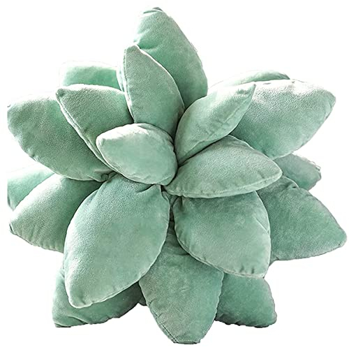 CKurityn 3D Sukkulenten Kaktus Kissen, Niedliche Kissen für Schlafzimmer Ästhetisch, Lebensechte Kreative Topfblumen Kissen Stuhlkissen Geschenk für Freunde