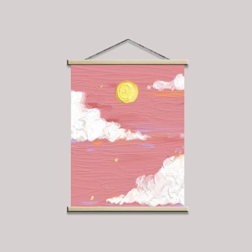 Posterleiste Holz Magnetische Poster Aufhänger Rahmen, 20X30, 30X40, 40X50, 50X70, 60X80cm Poster Rahmen Für Kinder Gemälde, Poster Aufhänger Rahmen Aufhängung Kit (Color : C, Size : 40X50CM)