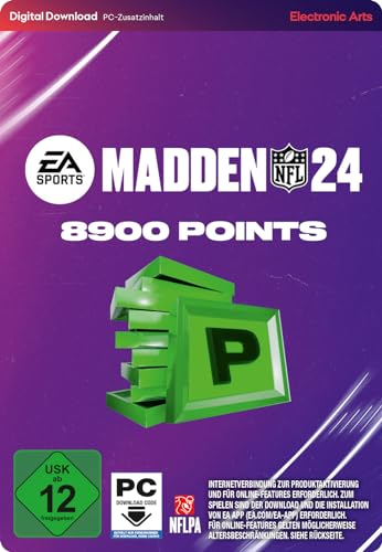 Madden NFL 24 8900 Madden Points PCWin | Download Code EA App | Deutsch | Standard | PC Code - Origin