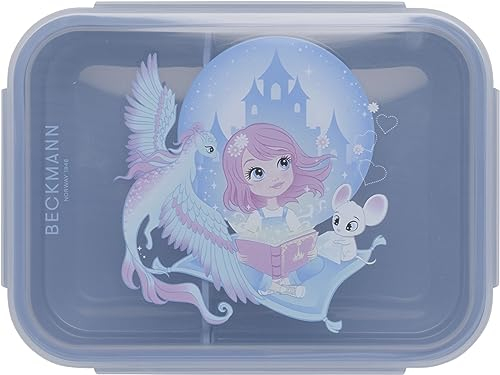 Beckmann, Brotdose Fairytale, für Kinder, mit herausnehmbarer Trennwand, Grundschule Lunchbox, Blue