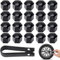 20pcs Wheel Nut Caps Bolt Covers 17mm Black Universal Car Wheel Bolt Cap Auto Hub Screw Protection Anti-Theft Tire Accessories Car with Wheel Hub Screw Removal for A1 A2 A4 A5 A6 A7 A8 Q2 Q3 Q5
