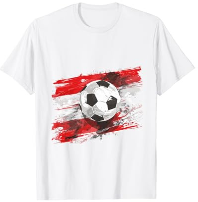 Österreich T-Shirt Flagge Fußball Austria Herren & Damen T-Shirt