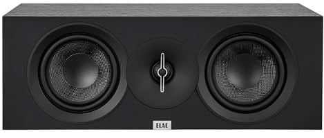ELAC Altoparlante C6.3 Debut Center – Ideale per la riproduzione musicale tramite il tuo impianto stereo come parte di un sistema surround 5.1, suono leggendario, design elegante – altoparlante