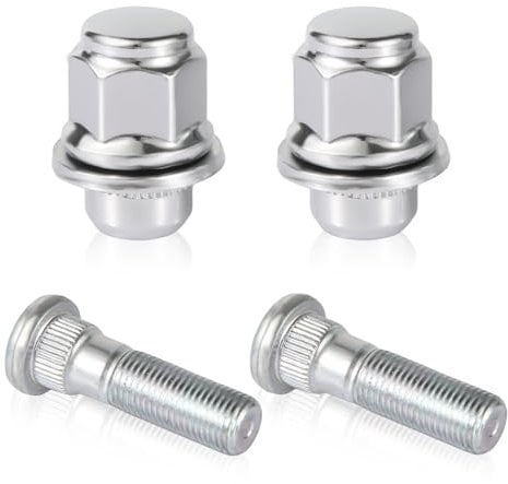 4 Goujons de Roue et éCrous de Roue M12 x 1,25, Écrous Roue Remorque Compatibles avec Infiniti EX35 G37 Q70 Q50 QX50 Nissan Pathfinder Frontier Altima Sentra Armada Murano Maxima 350Z 370Z